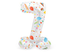 Balon folie în picioare numărul 7 Party - 72 cm - 1 buc.