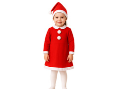 Costum Mos Craciun pentru fete - 1 buc.