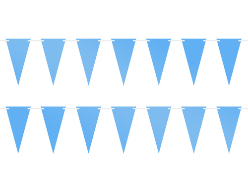 Banner Ghirlandă cu Fanioane Bleu – 500 cm