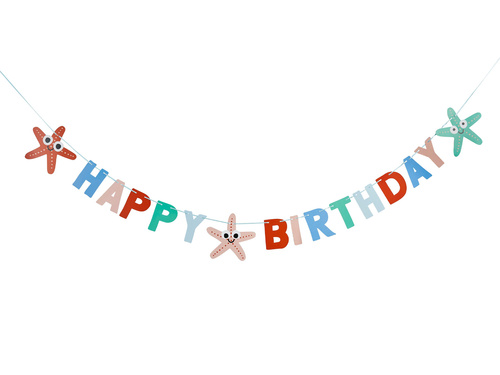 Ghirlanda Happy Birthday - 200 cm - 1 buc.