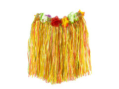 Fustă scurtă hawaiiană multicoloră - 40 cm - 1 buc.