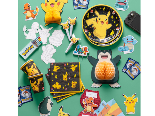 Farfurii de hârtie Pokemon - 23 cm - 8 buc.