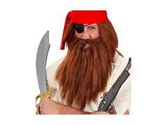 Peruca pirat maro cu barbă