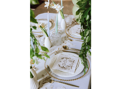 Șervețele de împărtășanie IHS - 33 cm - 12 buc.