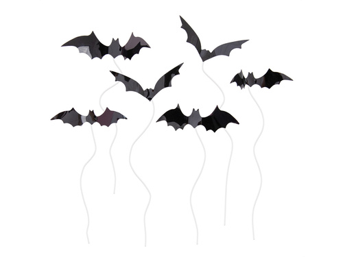 Halloween Bat cupcake picks - 6 buc.