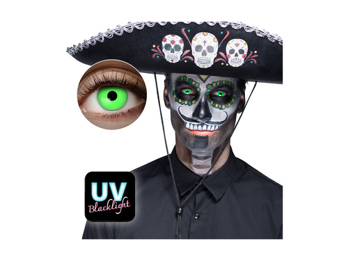 Lentile de contact verzi UV Flash - 1 lună