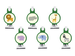 Safari roll-out trompetă fluiere - 6 buc