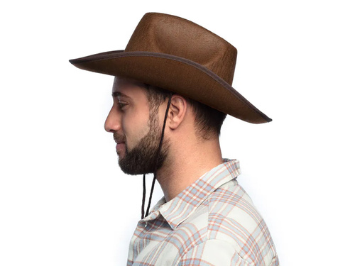 Pălărie de cowboy maro - 1 buc.