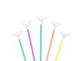 EKO Bețe de hârtie cu dopuri pentru baloane - amestec de culori pastelate - 10 buc.