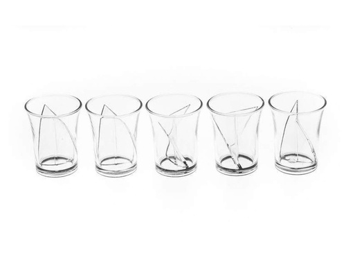 Pahare răsucite - shot-uri twister - 5 buc.