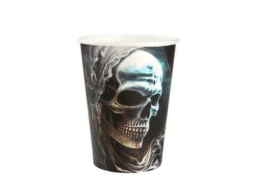 Cupe cu schelet de Halloween - 270 ml - 10 buc.