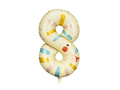 Balon din folie numărul 8 Snake - 72 cm - 1 buc.