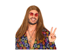 Peruca hippie Groovy Dude