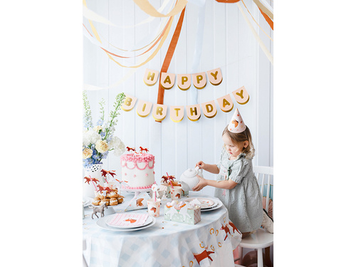 Fericit aniversare Cai banner - 150 x 13 cm - 1 buc.