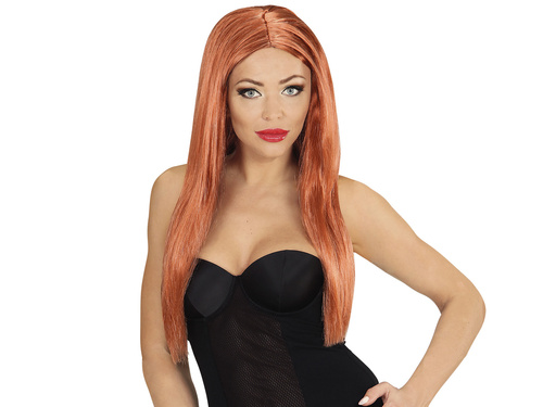 Peruca Glamour maro - 1 buc.