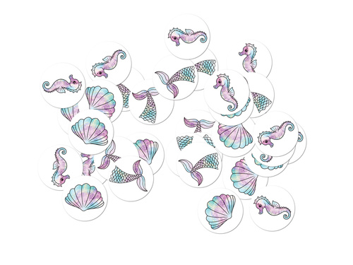 Confetti pentru ziua de naștere a sirenei - 36 buc.