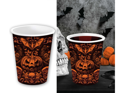 Cupe cu dovleac bântuit - 240 ml - 6 buc.