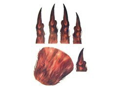 Autocolante - tatuaje de Halloween Werewolf