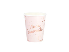 Cupe roz pentru noaptea burlăcițelor - 220 ml - 6 buc.