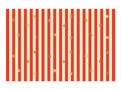 Față de masă dungi cu stele - 120 x 180 cm - 1 buc.