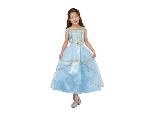 Costum albastru de prințesă pentru fete
