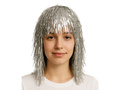 Peruca din folie argintie - 1 buc.