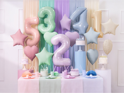 Balon cu stea roz - 48 cm - 1 buc.