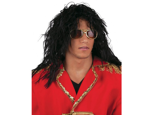 Peruca neagră cu păr lung - 1 buc.