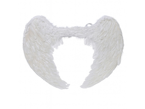 Set de aripi de înger alb 96 x 75 cm și Aureole