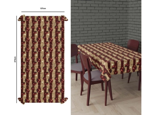 Față de masă cu folie de Halloween Clovn înfricoșător - 137 x 274 cm - 1 buc.