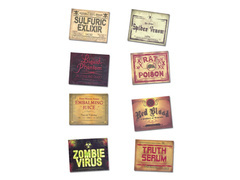 Etichete pentru sticle de Halloween - 8 buc.