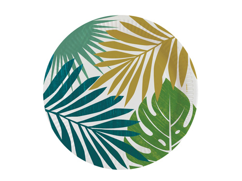 Farfurii Tropical Leaves - 23 cm - 8 buc.