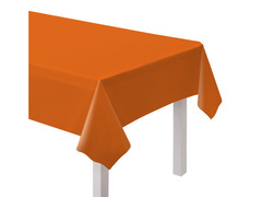 Față de masă din hârtie portocalie - 137 x 274 cm - 1 buc.