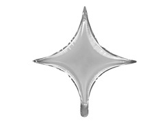 Balon cu stea argintie - 42 cm - 1 buc.