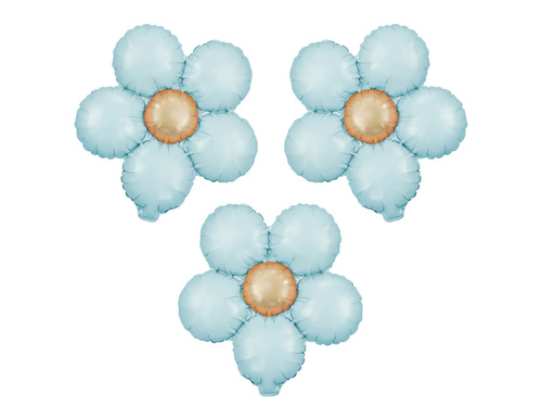 Balon de folie Floare albastră - 33 cm - 3 buc.