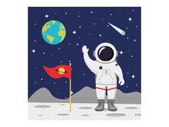 Șervețele aniversare Cosmos - 33 cm - 20 buc.