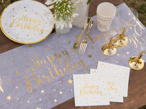 Șervețele Happy Birthday - 25 cm - 20 buc.