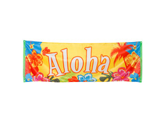 Banner Hawaiian Aloha - 220 x 74 cm - 1 buc.