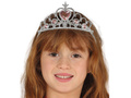 Tiară diademă Silver Princess - 1 buc.