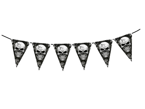 Halloween Skulls steag banner - 300 cm - 1 buc.