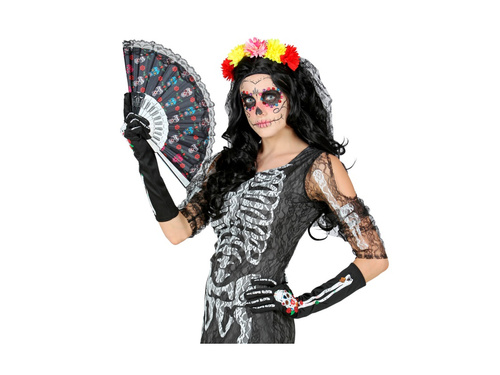 Mănuși Día de los Muertos 40 cm