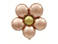 Balon din folie Floare roz auriu - 40 cm - 3 buc.