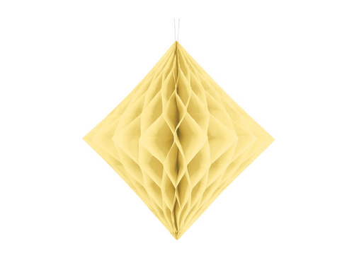 Decorațiune suspendată diamant galben - 30 cm - 1 buc.