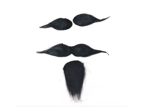 Barbă neagră cu sprâncene - 1 buc.