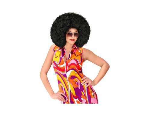 Peruca afro negru mare