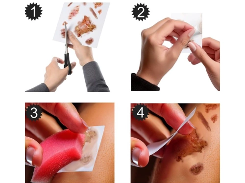 Tatuaje lavabile Halloween Scars - 14 buc.