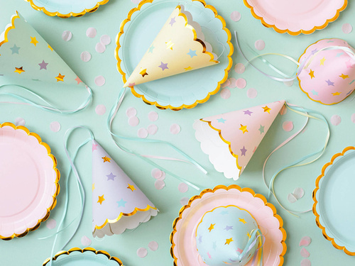 Capace de hârtie Stele - 6 buc.