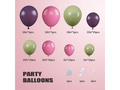 Balon ghirlandă balon set roz, violet și verde - 103 buc.