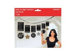 Ghirlandă decorativă cu felinare pentru zile de naștere - 365 cm - 1 buc.