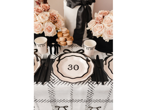 Farfurii aniversare "Hello 30" - 18 cm - 6 buc.